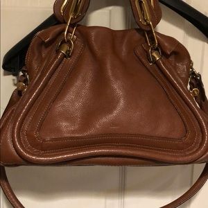 Chloe Paraty Medium Authentic Brown Leather Bag